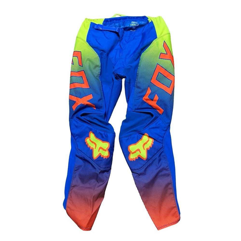 Mens Fox Racing 180 Colorful Motocross Dirt Bike Sport Pants Size 34